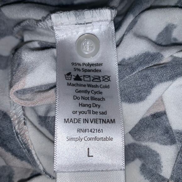 LuLaRoe Leopard Print Button-Down Shirt - Women's Large - Picture 4 of 6